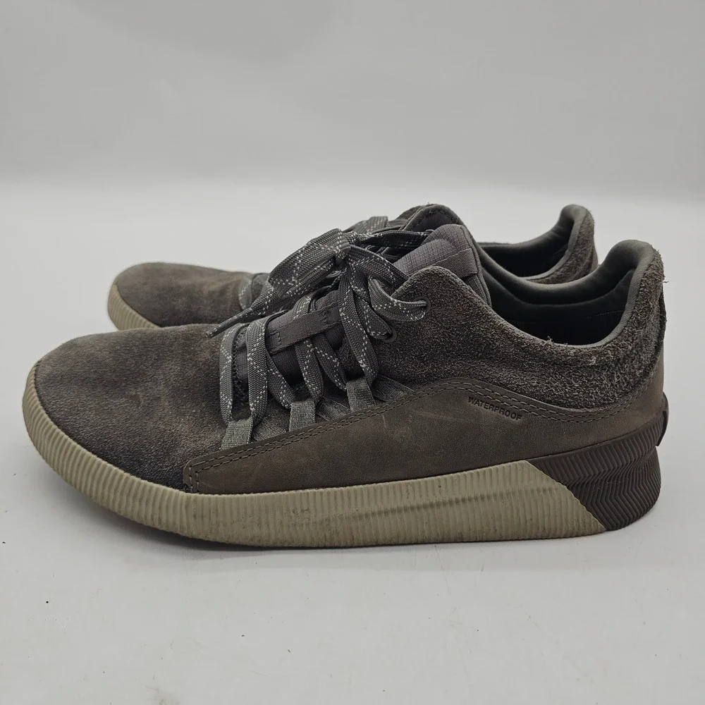 Sorel Out N About Plus Women Size 9.5 Gray Lace Up Waterproof Sneaker Shoes